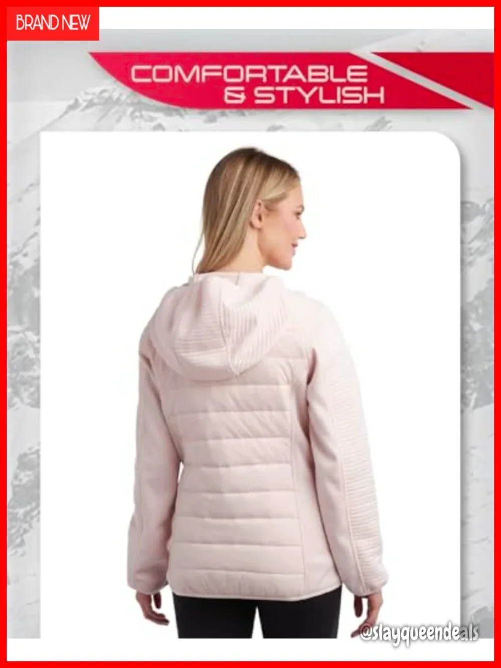 Lightweight Quilted Puffer Jacket with Hood, Insulated Winter Coat